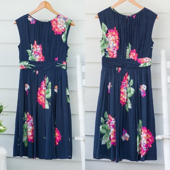 Boden Dresses & Skirts - Boden Blue Floral Selina Dress 12R New